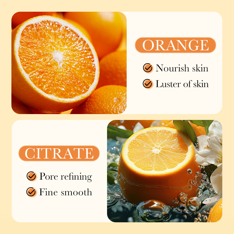 300ml Orange Body Scrub Shower - Skincare Ingredients ulasan dan harga