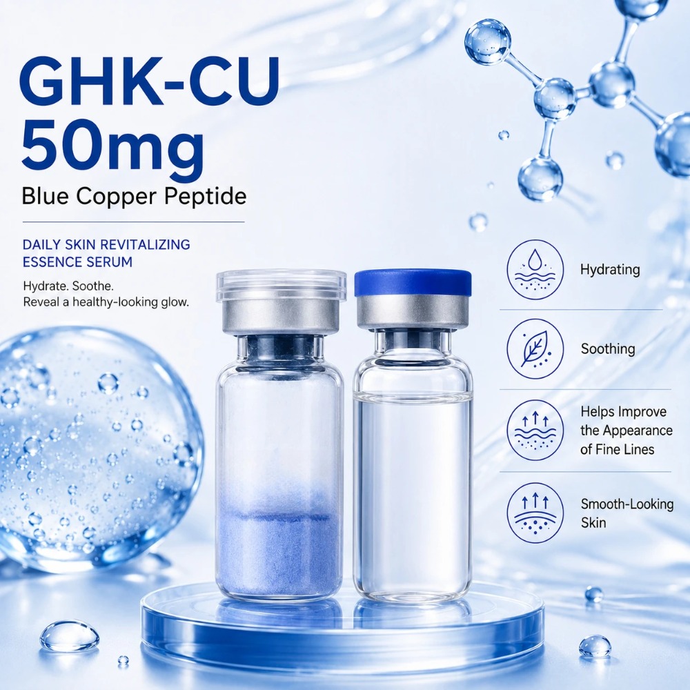 99% Purity GHK-Cu Blue Copper  - Skincare Ingredients ulasan dan harga