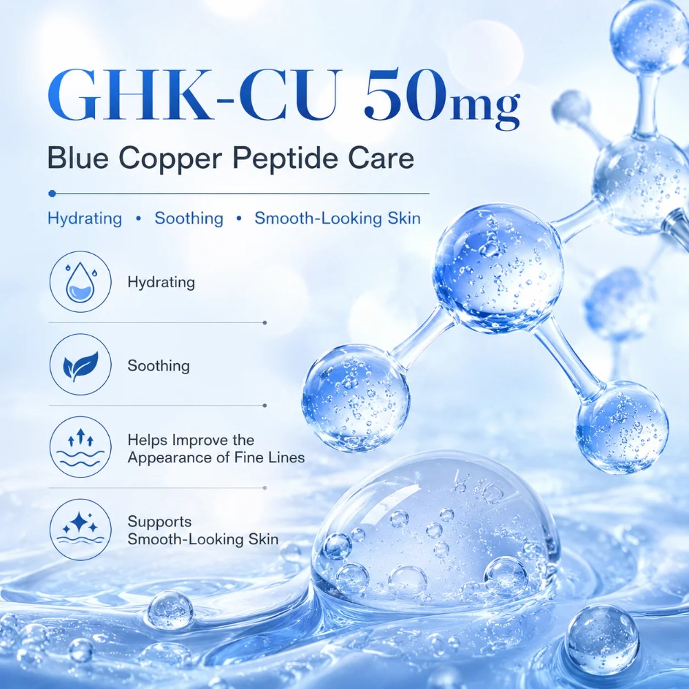 99% Purity GHK-Cu Blue Copper  - Skincare Ingredients ulasan dan harga
